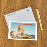 Surfing Couple Postcard