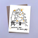 Tree Trimming Bears Card