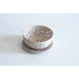 Small Berry Bowl + Dish | White