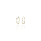 Classic Hinged 12mm Huggie Hoop Earrings | Sterling Silver