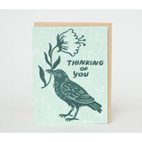 Thinking Of You Crow Card