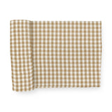 Stretch Knit Swaddle | Cinnamon Gingham