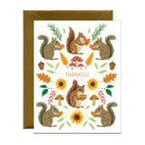 Thankful Squirrels Card