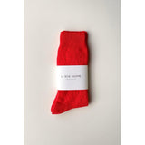 Modal Eyelet Socks | Poppy Red