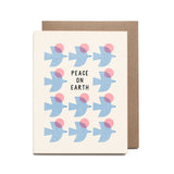Blue Birds Peace Holiday Card