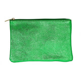 Iridescent Zip Pouch | Emerald Green