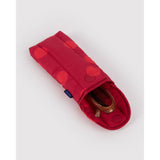 Puffy Glasses Sleeve | Red Polka Dot