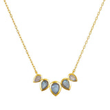 Awaken Intuition Petal Necklace | Labradorite