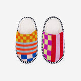 Pattern Patch Slide Slippers | Rainbow