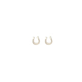 Horseshoe Stud Earrings | Sterling Silver