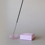 Bubble Incense Holder | Rose Glass