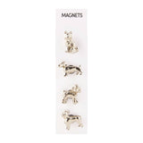 Metal Dog Magnets | Set of 4