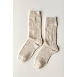 Modal Eyelet Socks | Oyster