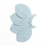 Set of 4 Cocktail Napkins | Sardine