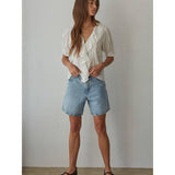 Juliet Cotton Flounce Top | Off White