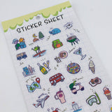 Clear Sticker Sheet | Travel 01