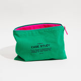 Cotton Zipper Go Pouch | Kelly Green