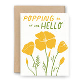 Popping By Poppies Card