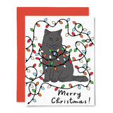 Festive Cat Christmas Card