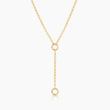 Vienna Rolo Charm Lariat Necklace