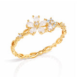 White + Blue Flower Ring