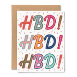 HBD Rainbow Card