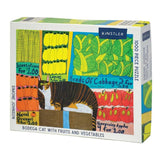 1000 Piece Puzzle | Bodega Cat With Fruits + Vegetables