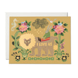 Lion + Rabbit Love Card