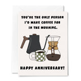 Coffee Anniversary Card