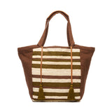 Rosa Tote | Olive + Brown