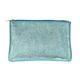 Iridescent Zip Pouch | Aqua