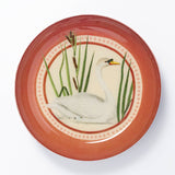 Round Enamel Tray | Swan