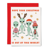 Alien Christmas Card