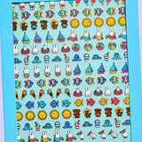 Nail Art Stickers | Miffy at the Seaside