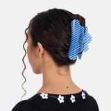 Nimbus Claw Clip | Blue Lattice