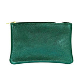 Iridescent Zip Pouch | Fir Green