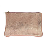 Iridescent Zip Pouch | Rose Gold