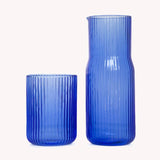 Ribbed Glass Carafe | Pool