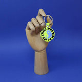 Yin and Yang Key Fob | Neon Yellow