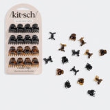 Micro Cloud Claw Clips | Black + Tort