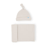 Swaddle + Hat Set | Pebble