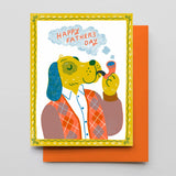 Dad Day Dog Card