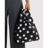 Baby Baggu | Silver Metallic Polka Dot
