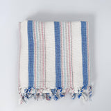 Montauk Towel | Blue + Ivory