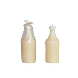Vintage Bottle Shaped Candle | Cream