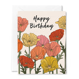 Birthday Poppies Card