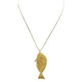 Big Sole Fish Necklace | Lurex