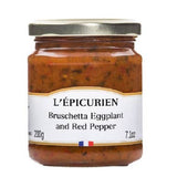 Eggplant + Red Pepper Bruschetta