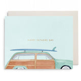 Woody Wagon Surf Dad Card