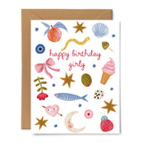 Happy Birthday Girly Card